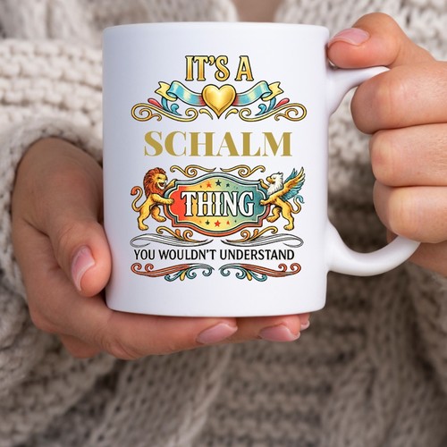 Schalm kaffeebecher nachname - kaffeebecher,