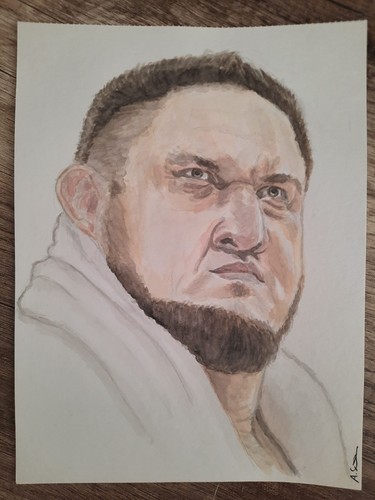 Samoa joe originalzeichnung - joe,